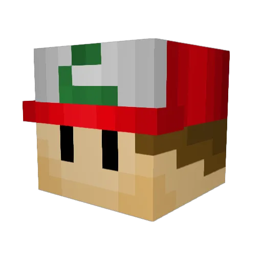 Malthe1508 Minecraft avatar head, 3D render