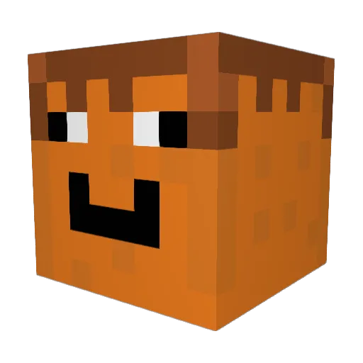 Malthe2017 Minecraft avatar head, 3D render