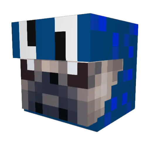 MaltheFisker Minecraft avatar head, 3D render