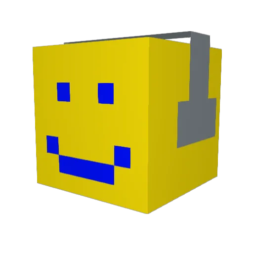 MalthePauly2 Minecraft avatar head, 3D render