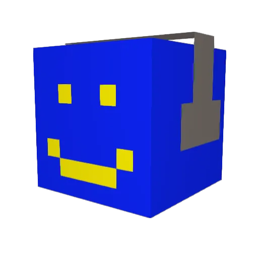 MalthePauly Minecraft avatar head, 3D render