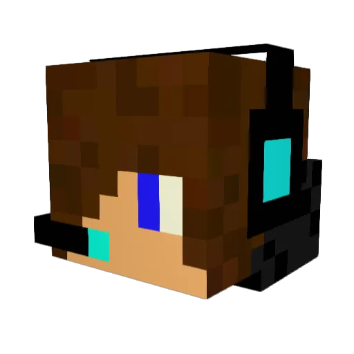 MaltheS2003 Minecraft avatar head, 3D render