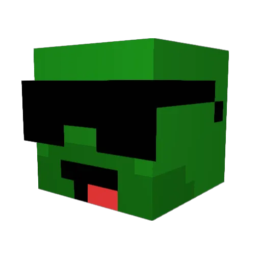 Malthegran Minecraft avatar head, 3D render