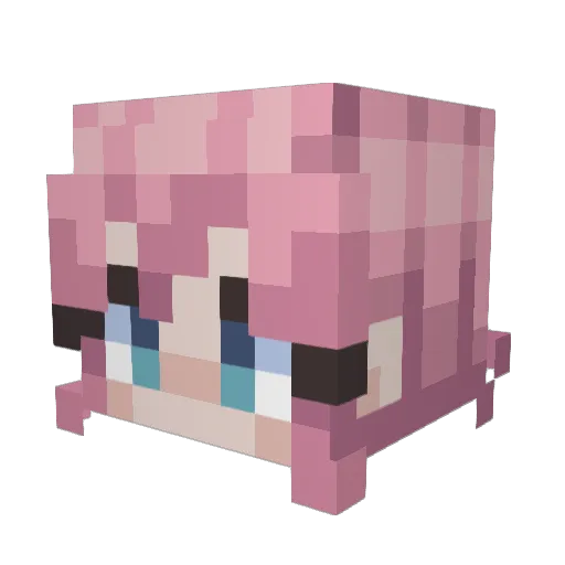 Maltidor Minecraft avatar head, 3D render