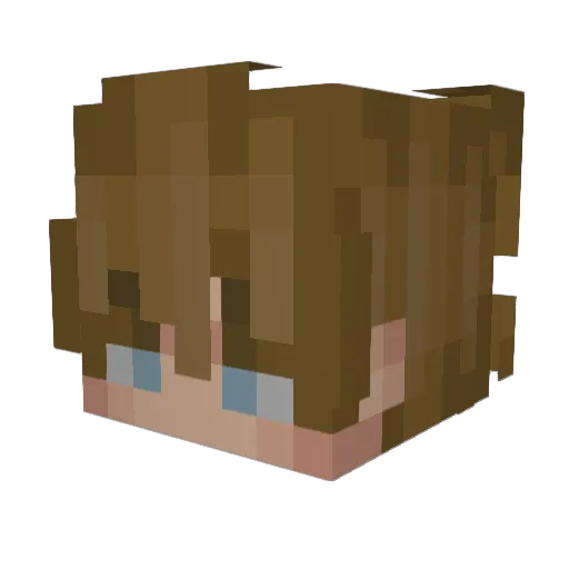 Maltonium Minecraft avatar head, 3D render
