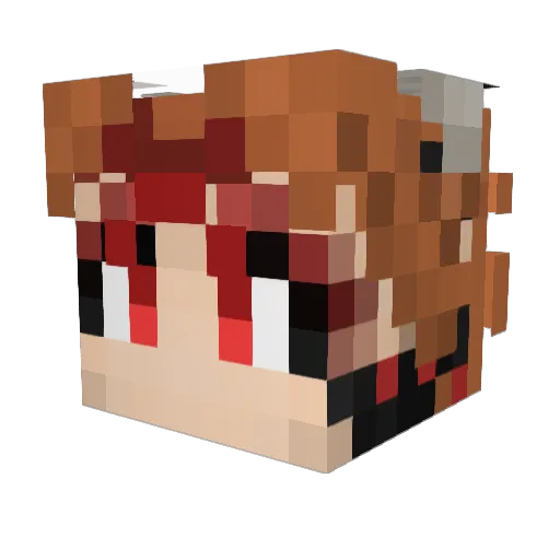 Maltoraaa Minecraft avatar head, 3D render