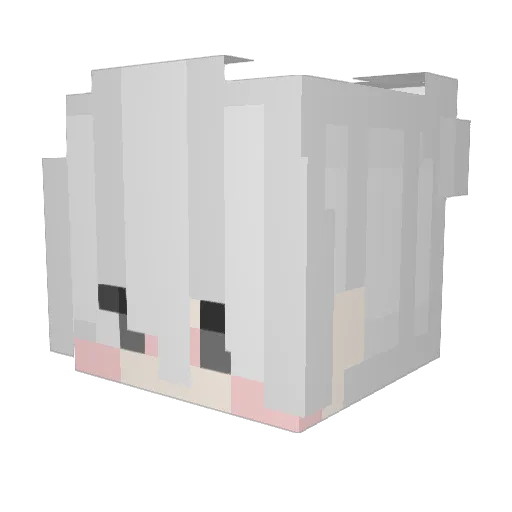 Maltowo Minecraft avatar head, 3D render