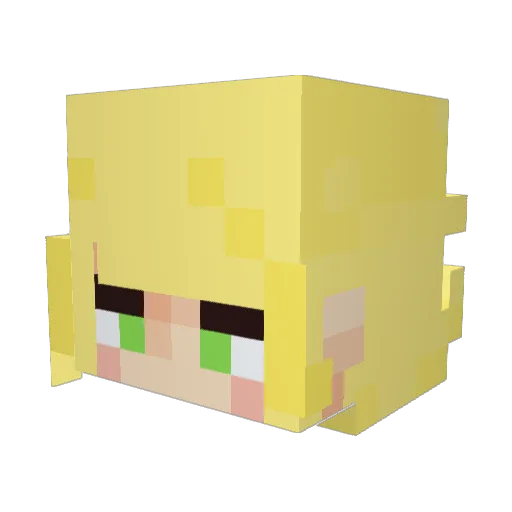 Maltuglo Minecraft avatar head, 3D render