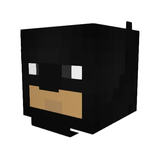 Maltuin Minecraft avatar head, 3D render