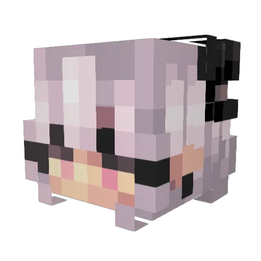 Maltus08 Minecraft avatar head, 3D render