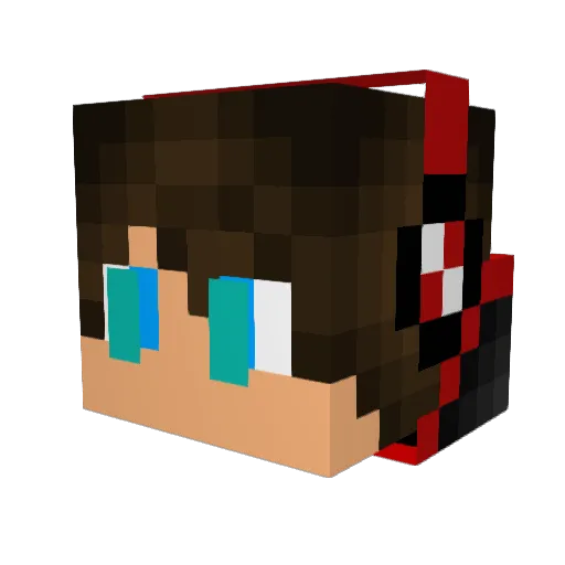 Malu_604 Minecraft avatar head, 3D render