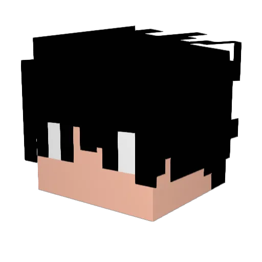 Malucasso Minecraft avatar head, 3D render