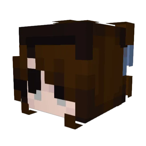 Maluk_bu Minecraft avatar head, 3D render
