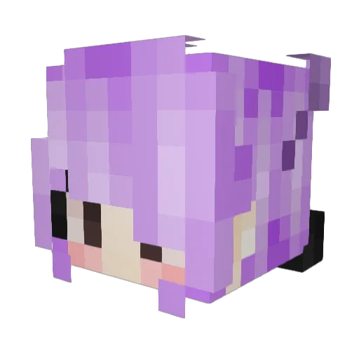 Malul Minecraft avatar head, 3D render