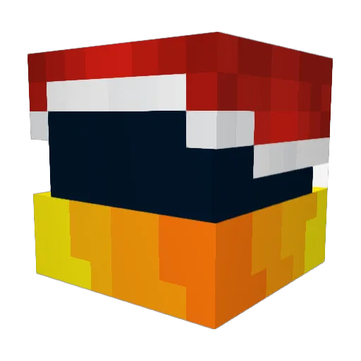 Malulama Minecraft avatar head, 3D render