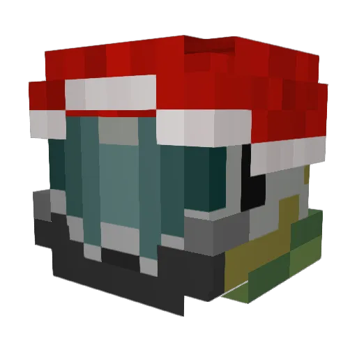 MalusDacus Minecraft avatar head, 3D render