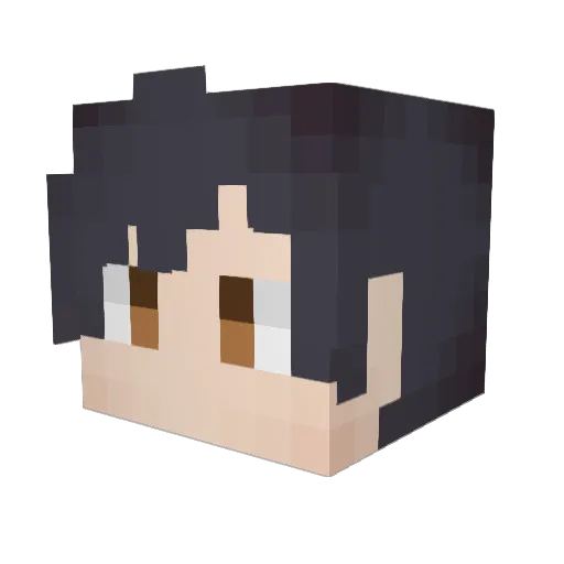 Malus_pumila Minecraft avatar head, 3D render