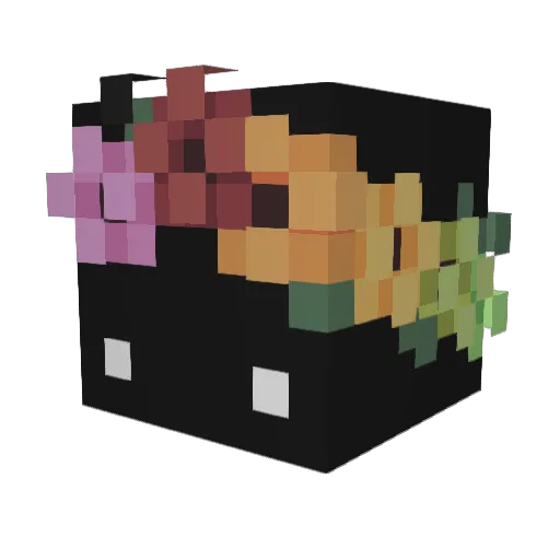 Malvadet Minecraft avatar head, 3D render