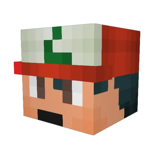 Malwar31 Minecraft avatar head, 3D render