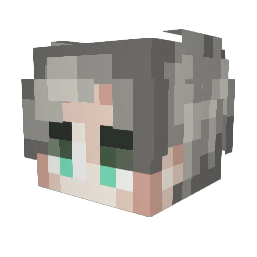 MalyPiotruss Minecraft avatar head, 3D render