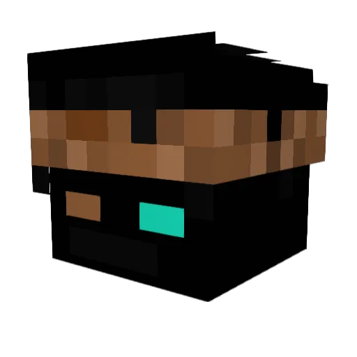 Malyklippen1 Minecraft avatar head, 3D render