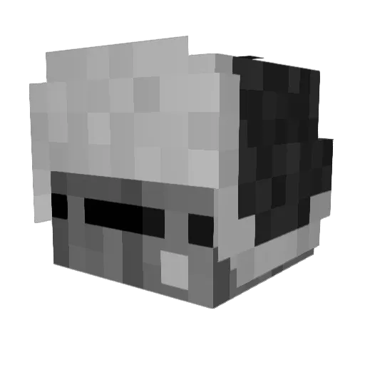 Malyks Minecraft avatar head, 3D render