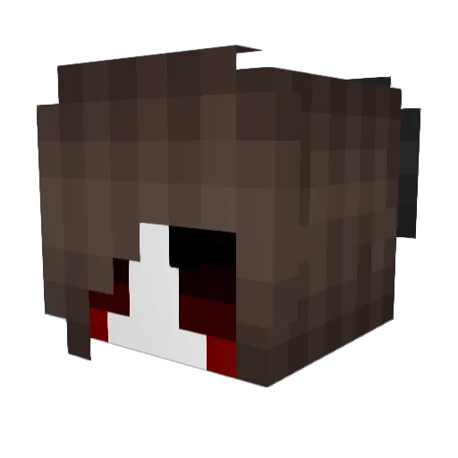 Malyndog Minecraft avatar head, 3D render