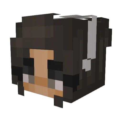Mama4D Minecraft avatar head, 3D render