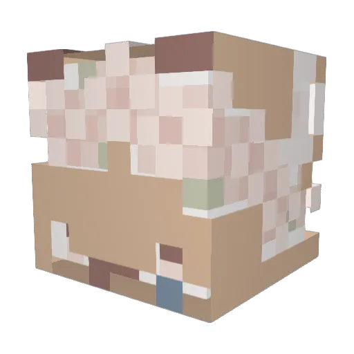 MamaBear_23 Minecraft avatar head, 3D render