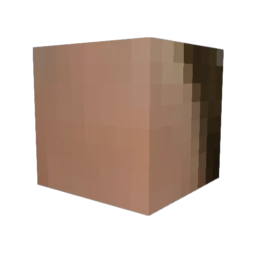 MamaChurro Minecraft avatar head, 3D render