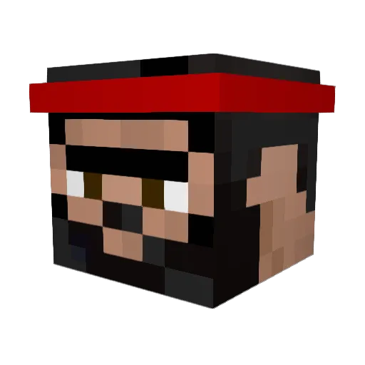MamaDe7ty_ Minecraft avatar head, 3D render
