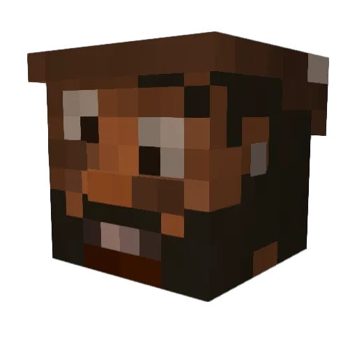 MamaDeXikian Minecraft avatar head, 3D render