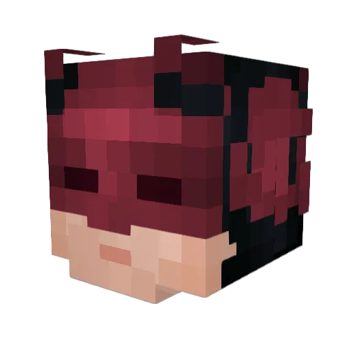 MamaLaDeb Minecraft avatar head, 3D render