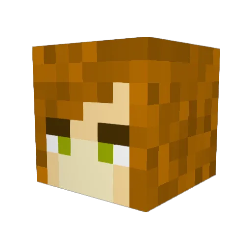 MamaLion11 Minecraft avatar head, 3D render