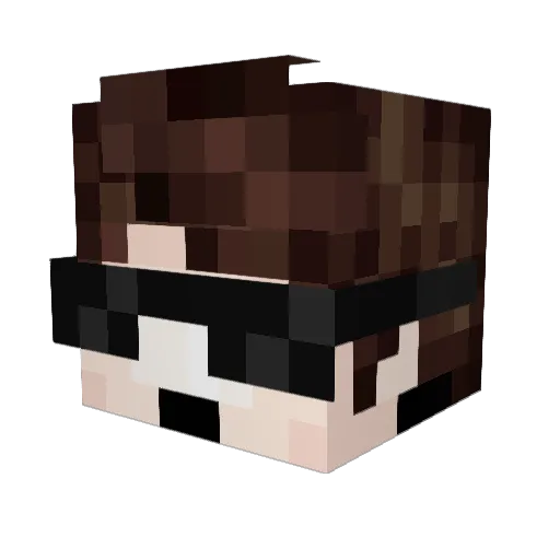 MamaMatti Minecraft avatar head, 3D render