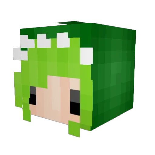 MamaNoer Minecraft avatar head, 3D render