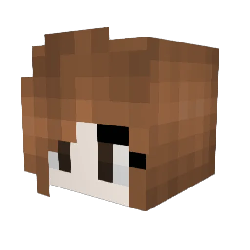 MamaPawl Minecraft avatar head, 3D render