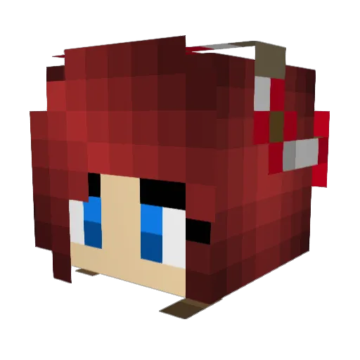 MamaR3D Minecraft avatar head, 3D render