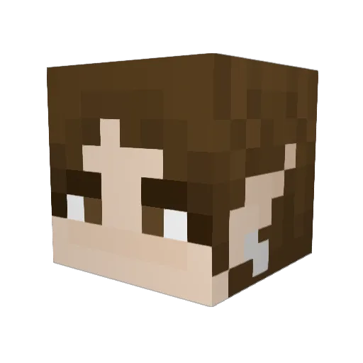 MamaSuz Minecraft avatar head, 3D render