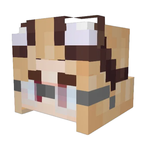 MamaTokes420 Minecraft avatar head, 3D render