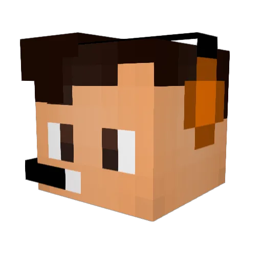 Mama_Kasteta Minecraft avatar head, 3D render