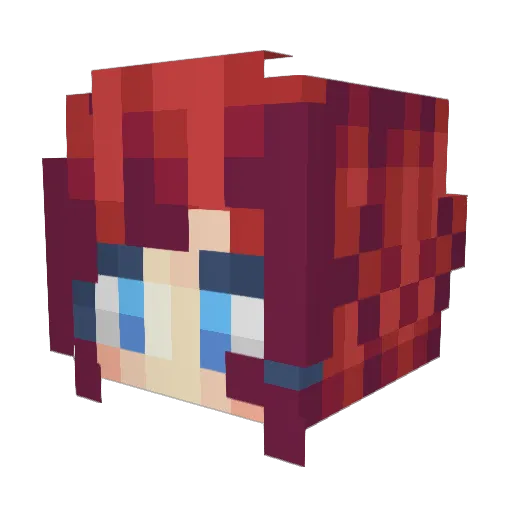 Mama_Tereza Minecraft avatar head, 3D render