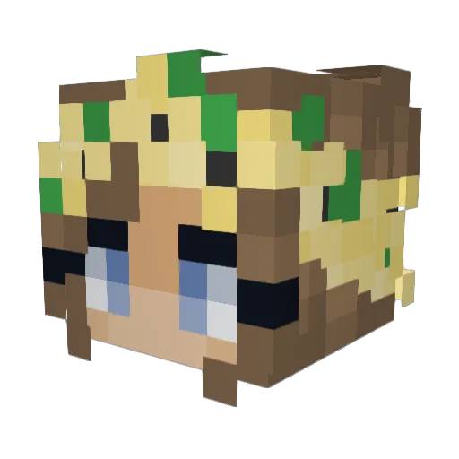 Mama_owl Minecraft avatar head, 3D render
