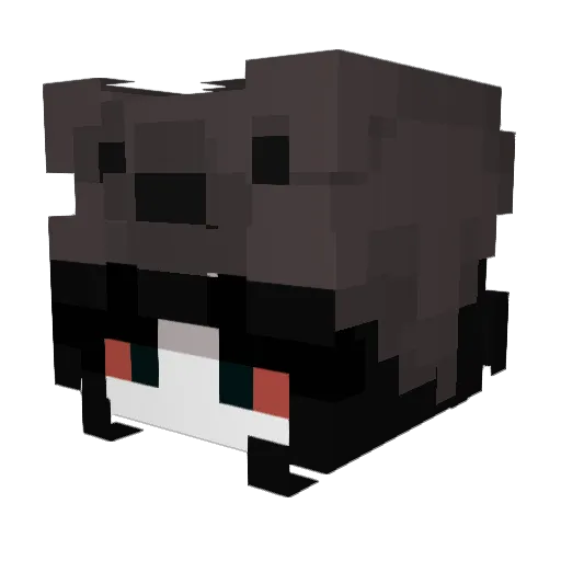 Mamaballerina Minecraft avatar head, 3D render
