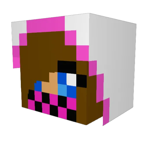 Mamacraft01 Minecraft avatar head, 3D render
