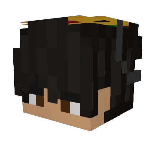 MamadMango Minecraft avatar head, 3D render
