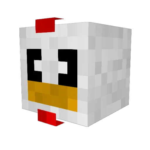 MamadouDuKFC Minecraft avatar head, 3D render