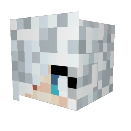 Mamaedge Minecraft avatar head, 3D render