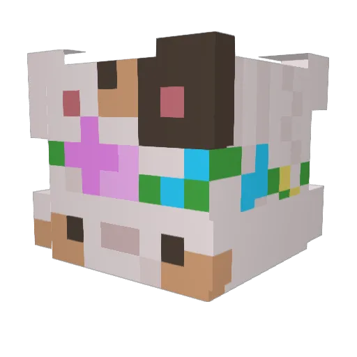 Maman2022 Minecraft avatar head, 3D render