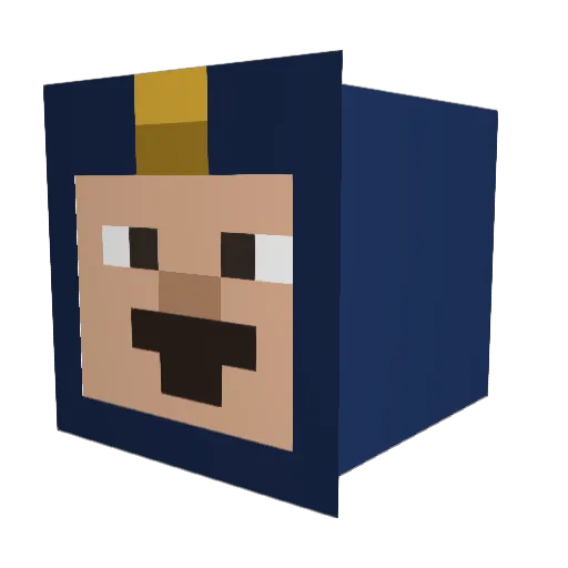 Mamanga123 Minecraft avatar head, 3D render